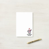 Funny Tie Dye Flamingo Hippie ポストイット (デスク上)