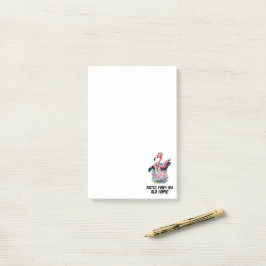 Funny Tie Dye Flamingo Hippie ポストイット