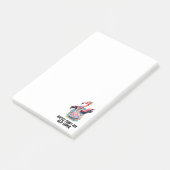 Funny Tie Dye Flamingo Hippie ポストイット (アングル)