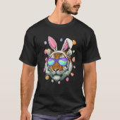 Funny Tiger Bunny Ears Costume Happy Easter Day Fa Tシャツ (正面)