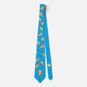 Funny Tiger in a Tie Cartoon Kids ネクタイ (正面)