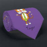 Funny Tiger in a Tie Cartoon Kids ネクタイ<br><div class="desc">An adorable Tiger wearing a tie makes a funny and cute gift for a kid or teacher that loves big cats!  A cute cartoon tiger that is sure to make anyone smile!</div>