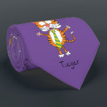 Funny Tiger in a Tie Cartoon Kids ネクタイ<br><div class="desc">An adorable Tiger wearing a tie makes a funny and cute gift for a kid or teacher that loves big cats!  A cute cartoon tiger that is sure to make anyone smile!</div>