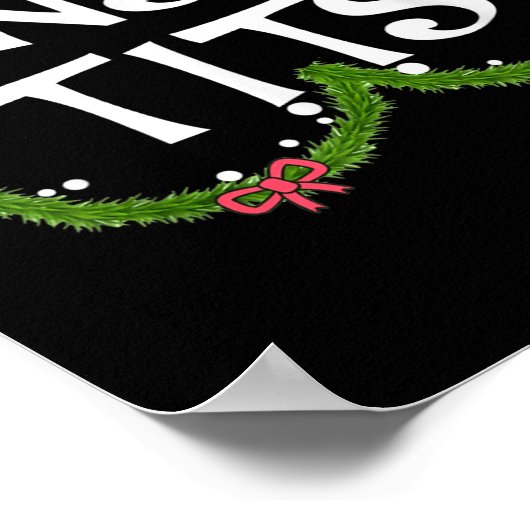 Funny Tinsel Matching Jingle Christmas Couples  ポスター (角)