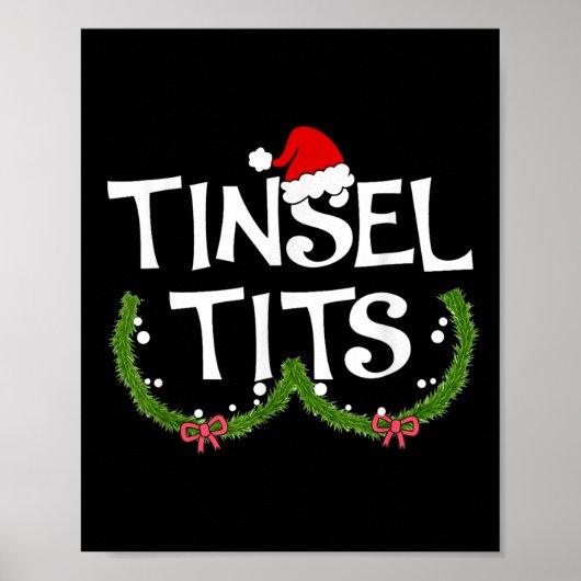 Funny Tinsel Matching Jingle Christmas Couples  ポスター (正面)