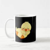Funny Tired As Duck I Love Cute Ducklings Quote Gi コーヒーマグカップ (左)