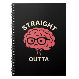 Funny Tired Brain – Student & Office Humor ノートブック