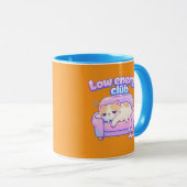 Funny Tired Cute Cat Melting on Chair Coffee Mug マグカップ (正面右)