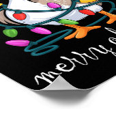 Funny Tired Goose Christmas Lights Silly Holiday F ポスター (角)