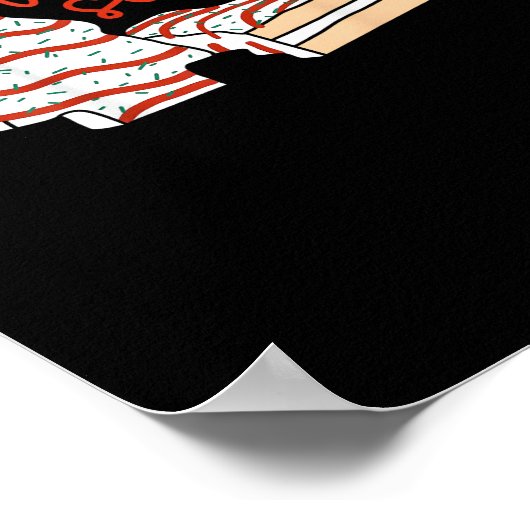 Funny Tis The Season Design Christmas Tree ポスター (角)