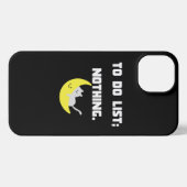 Funny 'TO DO LIST: NOTHING.' Quote iPhone Case iPhoneケース (裏面横)