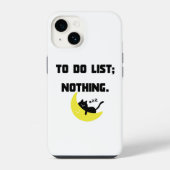 Funny 'TO DO LIST: NOTHING.' Quote iPhone  Case  iPhoneケース (裏面)