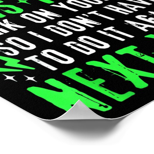 Funny To Everyone I Offended This Year Work On You ポスター (角)