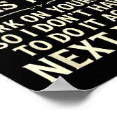 Funny To Everyone I Offended This Year Work On You ポスター (角)