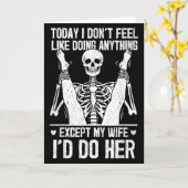 Funny Today I Don't Feel Like Doing Anything Excep カード (黄色い花)