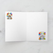 Funny Toilet Birthday Party カード (内部)