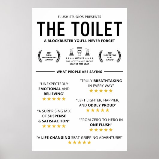 Funny Toilet Reviews ポスター (正面)
