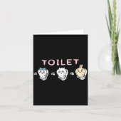 Funny Toilet Time Chikawa Meme  カード (正面)