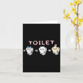 Funny Toilet Time Chikawa Meme カード (黄色い花)