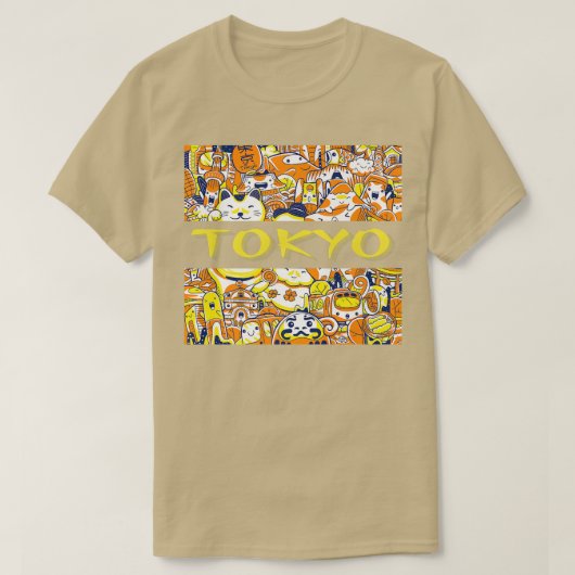 Funny Tokyo Japan Cute Kawaii Japanese Anime Cat S Tシャツ (デザイン正面)