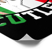 Funny Tommy Freakin' Cutlets New Jersey Italy Flag ポスター (角)