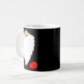 Funny Tomte Swedish Gnome Beard Christmas Yule Nis コーヒーマグカップ (正面左)