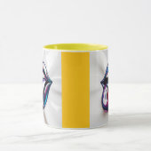 Funny Tongue Out Lips Mug Design マグカップ (中央)