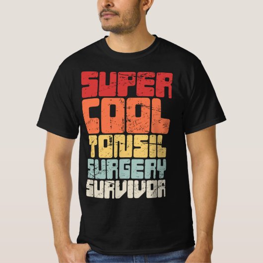 Funny Tonsil Removal Present - Retro Tonsil Surger Tシャツ (正面)
