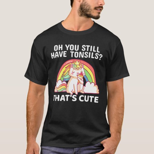 Funny Tonsil Removal Surgery Recovery Gift Tonsill Tシャツ (正面)