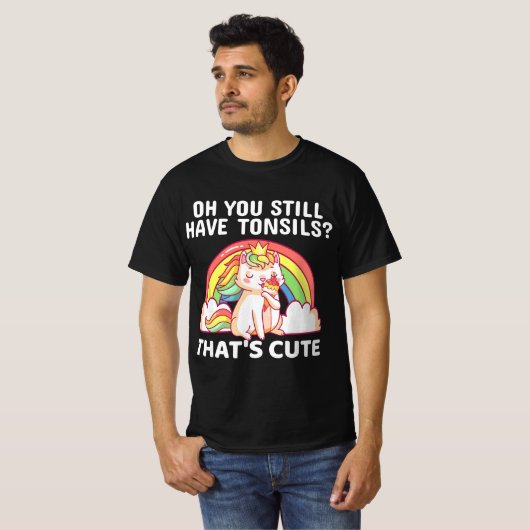 Funny Tonsil Removal Surgery Recovery Gift Tonsill Tシャツ (正面フル)