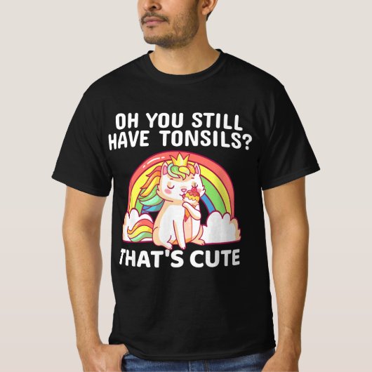 Funny Tonsil Removal Surgery Recovery Gift Tonsill Tシャツ (正面)