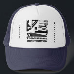 Funny "Tools of Mass Construction"  キャップ<br><div class="desc">Just a few of the tools needed for mass construction,  this design would be perfect for a carpenter or dad.</div>