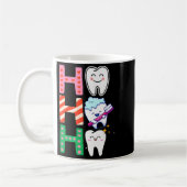 Funny Tooth Christmas Dentist Xmas Dental Istant H コーヒーマグカップ (左)