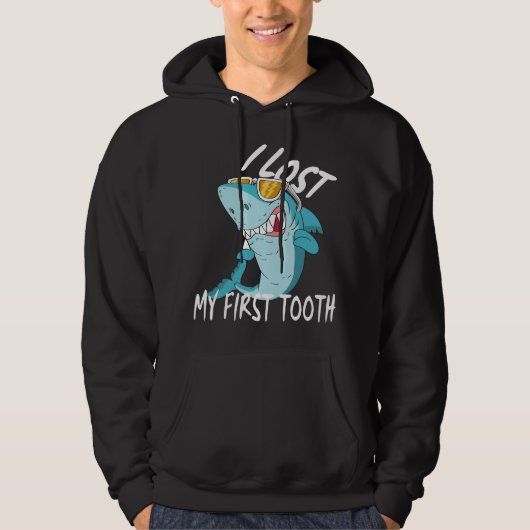Funny Tooth Fairy Gifts - Cute Shark I Lost My Fir パーカ (正面)