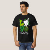 Funny Tooth Leopard Shamrock Dental Dentist St Pat Tシャツ (正面フル)