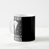 Funny Tornado Gift For Boys Kids Hurricane Weather コーヒーマグカップ (正面左)