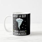 Funny Tornado Gift For Boys Kids Hurricane Weather コーヒーマグカップ (左)