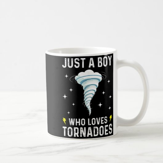 Funny Tornado Gift For Boys Kids Hurricane Weather コーヒーマグカップ (右)