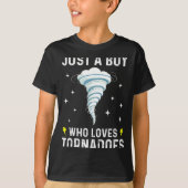 Funny Tornado Gift For Boys Kids Hurricane Weather Tシャツ (正面)