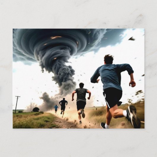 Funny Tornado Storm Chaser  ポストカード (正面)