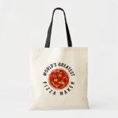 Funny tote bag for World's Greatest Pizza Maker トートバッグ (正面)