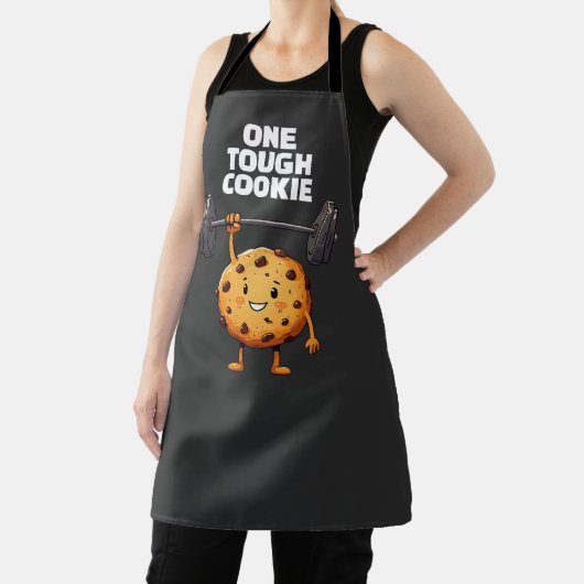 Funny Tough Cookie Lifting Barbell エプロン (インサイチュ)