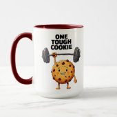 Funny Tough Cookie Lifting Barbell マグカップ (左)