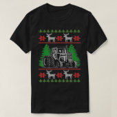 Funny Tractor Farmer Ugly Christmas Sweaters  Tシャツ (デザイン正面)