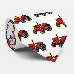 Funny Tractor Humorous Old Red Jalopy ネクタイ
