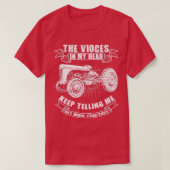 Funny Tractor Tee Get More Tractors Farmer Design Tシャツ (デザイン正面)