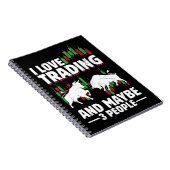 Funny Trading Quote Bull & Candlestick Daytrading  ノートブック (右側)