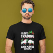 Funny Trading Quote Bull & Candlestick Daytrading  Tシャツ
