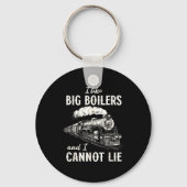 Funny Train Big Boilers Steam Locomotive Freight  キーホルダー (正面)