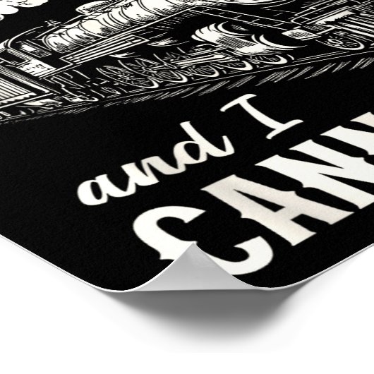 Funny Train Big Boilers Steam Locomotive Freight  ポスター (角)